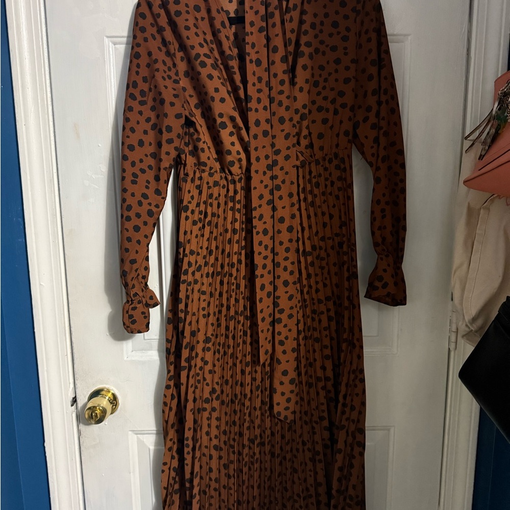 Polka Dot Long Sleeve Dress